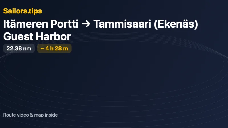 Hanko — Tammisaari