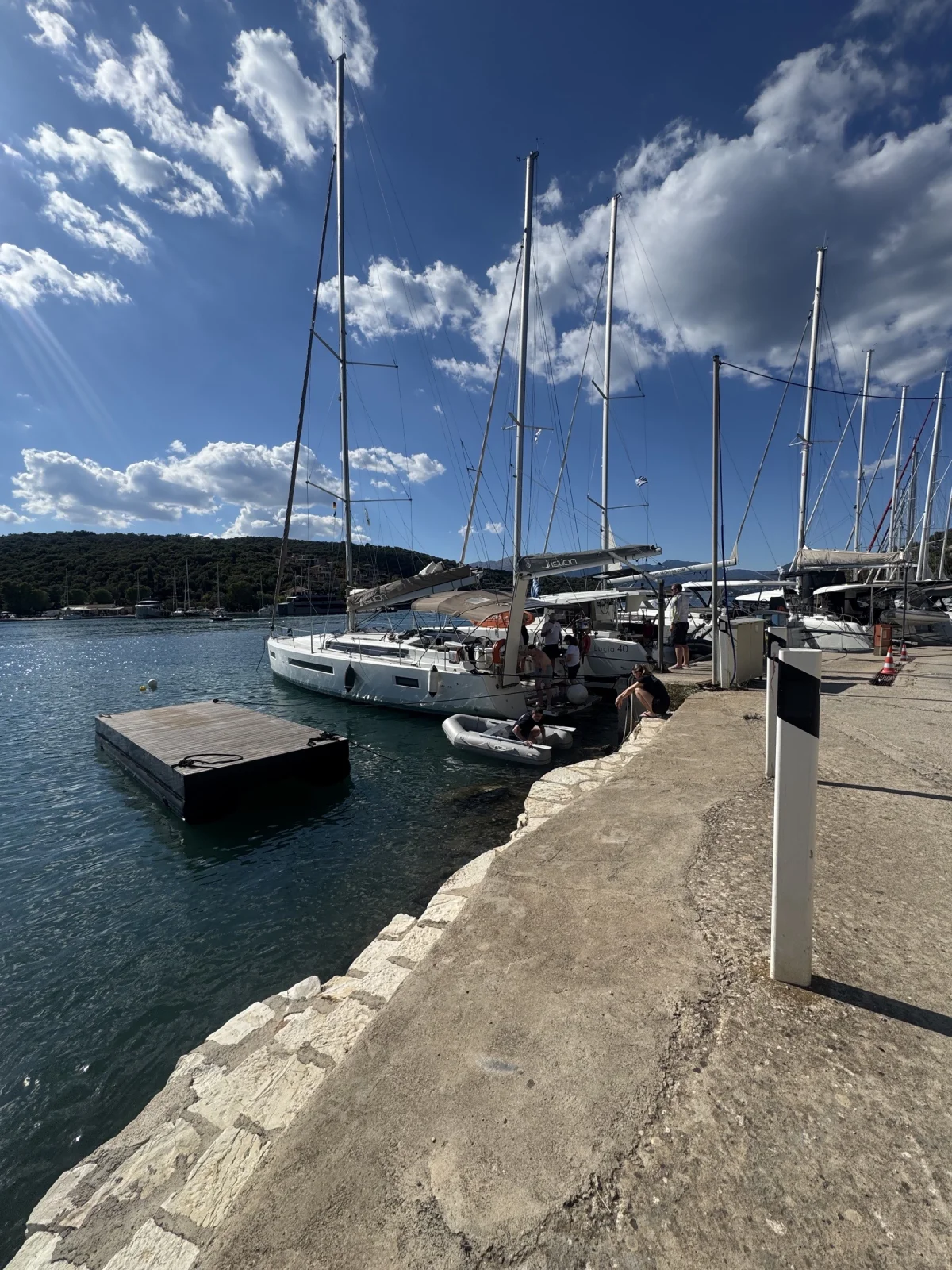 Anchorage near Odyseas Marina /Vathy - anchorage photo 1